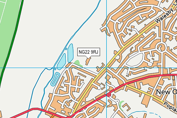 NG22 9RJ map - OS VectorMap District (Ordnance Survey) NG22 9RJ map - OS VectorMap District (Ordnance Survey)