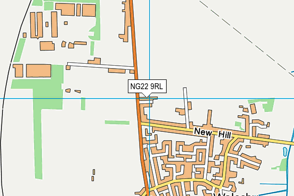 NG22 9RL map - OS VectorMap District (Ordnance Survey) NG22 9RL map - OS VectorMap District (Ordnance Survey)