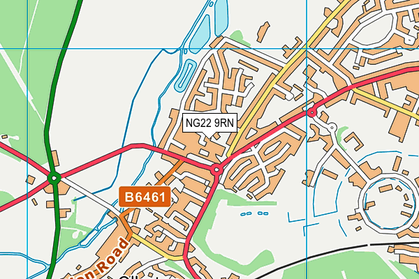 NG22 9RN map - OS VectorMap District (Ordnance Survey) NG22 9RN map - OS VectorMap District (Ordnance Survey)