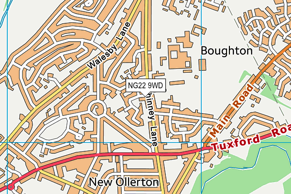 NG22 9WD map - OS VectorMap District (Ordnance Survey) NG22 9WD map - OS VectorMap District (Ordnance Survey)