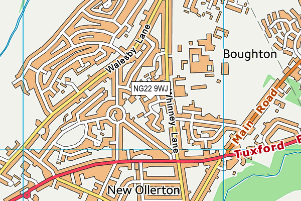 NG22 9WJ map - OS VectorMap District (Ordnance Survey) NG22 9WJ map - OS VectorMap District (Ordnance Survey)