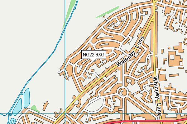 NG22 9XG map - OS VectorMap District (Ordnance Survey) NG22 9XG map - OS VectorMap District (Ordnance Survey)