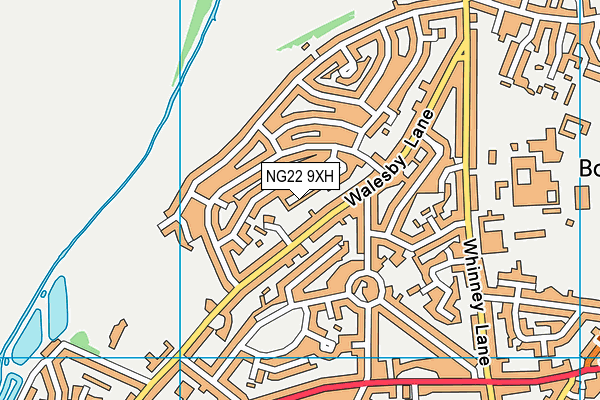 NG22 9XH map - OS VectorMap District (Ordnance Survey) NG22 9XH map - OS VectorMap District (Ordnance Survey)