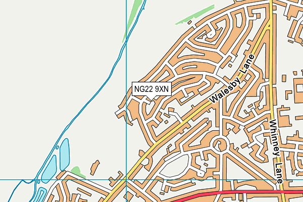 NG22 9XN map - OS VectorMap District (Ordnance Survey) NG22 9XN map - OS VectorMap District (Ordnance Survey)