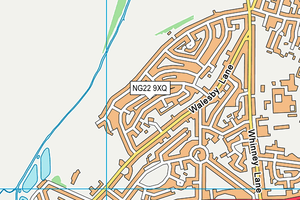 NG22 9XQ map - OS VectorMap District (Ordnance Survey) NG22 9XQ map - OS VectorMap District (Ordnance Survey)