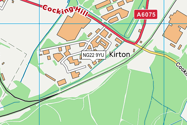 NG22 9YU map - OS VectorMap District (Ordnance Survey) NG22 9YU map - OS VectorMap District (Ordnance Survey)