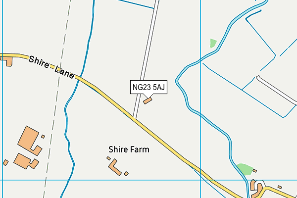 NG23 5AJ map - OS VectorMap District (Ordnance Survey) NG23 5AJ map - OS VectorMap District (Ordnance Survey)