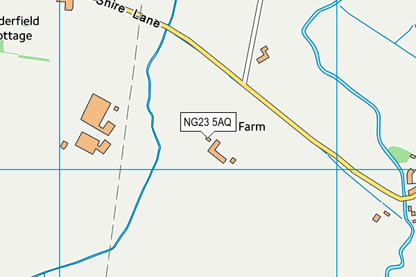 NG23 5AQ map - OS VectorMap District (Ordnance Survey) NG23 5AQ map - OS VectorMap District (Ordnance Survey)