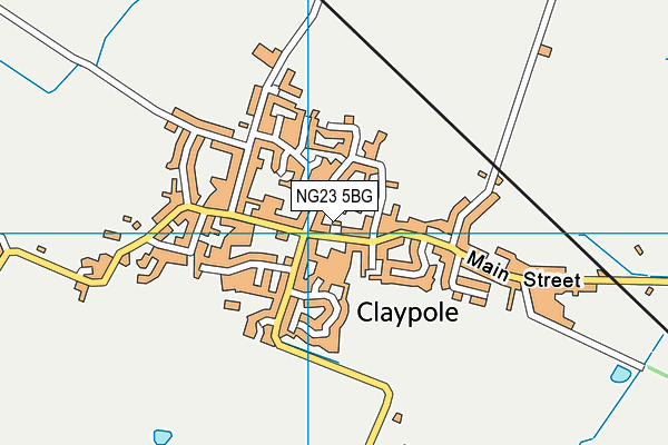 NG23 5BG map - OS VectorMap District (Ordnance Survey) NG23 5BG map - OS VectorMap District (Ordnance Survey)