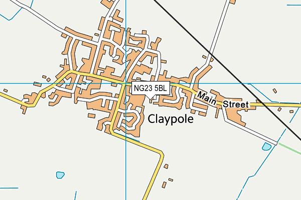 NG23 5BL map - OS VectorMap District (Ordnance Survey) NG23 5BL map - OS VectorMap District (Ordnance Survey)