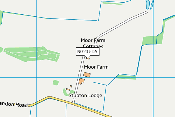NG23 5DA map - OS VectorMap District (Ordnance Survey) NG23 5DA map - OS VectorMap District (Ordnance Survey)