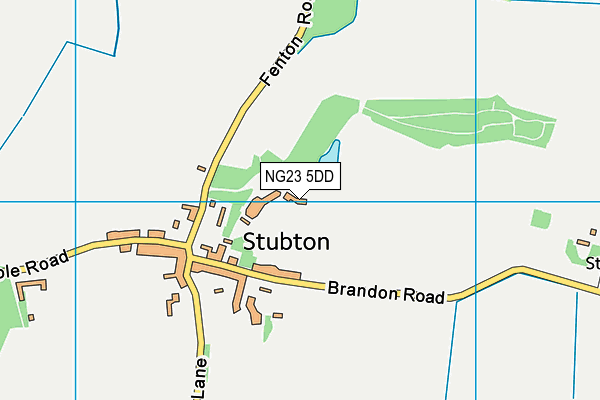 NG23 5DD map - OS VectorMap District (Ordnance Survey) NG23 5DD map - OS VectorMap District (Ordnance Survey)