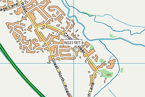 NG23 5ET map - OS VectorMap District (Ordnance Survey) NG23 5ET map - OS VectorMap District (Ordnance Survey)