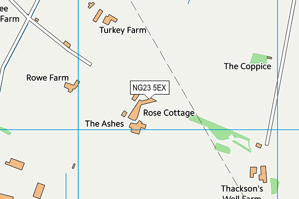 NG23 5EX map - OS VectorMap District (Ordnance Survey) NG23 5EX map - OS VectorMap District (Ordnance Survey)