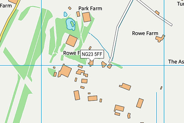 NG23 5FF map - OS VectorMap District (Ordnance Survey) NG23 5FF map - OS VectorMap District (Ordnance Survey)