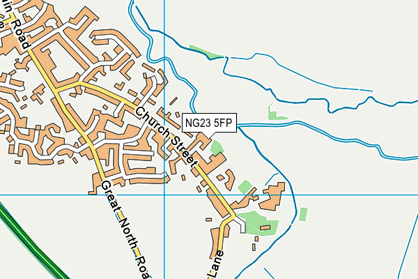 NG23 5FP map - OS VectorMap District (Ordnance Survey) NG23 5FP map - OS VectorMap District (Ordnance Survey)
