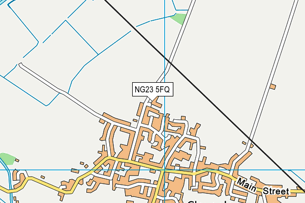 NG23 5FQ map - OS VectorMap District (Ordnance Survey) NG23 5FQ map - OS VectorMap District (Ordnance Survey)