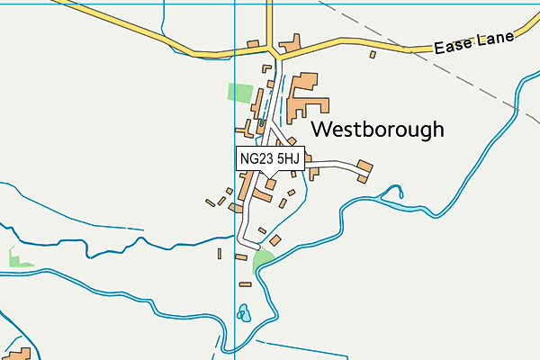 NG23 5HJ map - OS VectorMap District (Ordnance Survey) NG23 5HJ map - OS VectorMap District (Ordnance Survey)