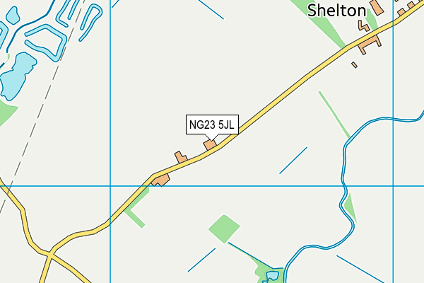 NG23 5JL map - OS VectorMap District (Ordnance Survey) NG23 5JL map - OS VectorMap District (Ordnance Survey)