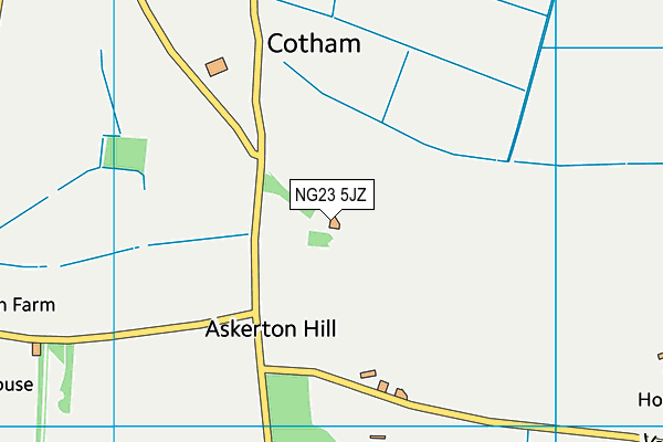 NG23 5JZ map - OS VectorMap District (Ordnance Survey) NG23 5JZ map - OS VectorMap District (Ordnance Survey)