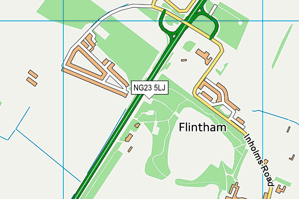 NG23 5LJ map - OS VectorMap District (Ordnance Survey) NG23 5LJ map - OS VectorMap District (Ordnance Survey)