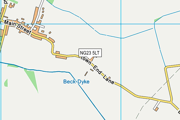 NG23 5LT map - OS VectorMap District (Ordnance Survey) NG23 5LT map - OS VectorMap District (Ordnance Survey)