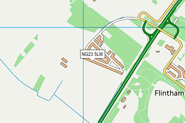 NG23 5LW map - OS VectorMap District (Ordnance Survey) NG23 5LW map - OS VectorMap District (Ordnance Survey)