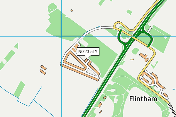 NG23 5LY map - OS VectorMap District (Ordnance Survey) NG23 5LY map - OS VectorMap District (Ordnance Survey)