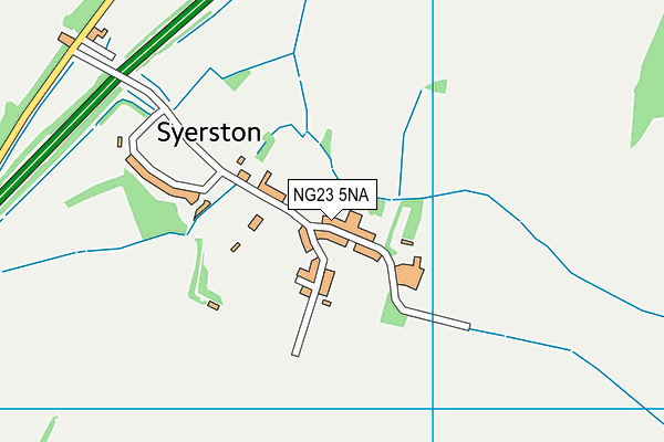 NG23 5NA map - OS VectorMap District (Ordnance Survey)