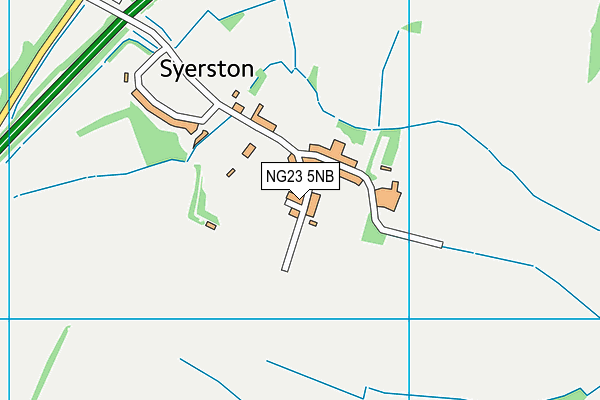 NG23 5NB map - OS VectorMap District (Ordnance Survey) NG23 5NB map - OS VectorMap District (Ordnance Survey)