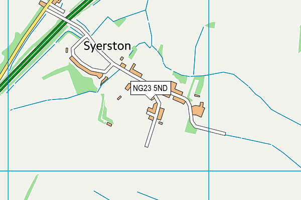 NG23 5ND map - OS VectorMap District (Ordnance Survey) NG23 5ND map - OS VectorMap District (Ordnance Survey)