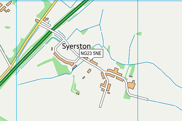 NG23 5NE map - OS VectorMap District (Ordnance Survey) NG23 5NE map - OS VectorMap District (Ordnance Survey)