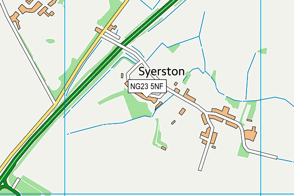 NG23 5NF map - OS VectorMap District (Ordnance Survey) NG23 5NF map - OS VectorMap District (Ordnance Survey)