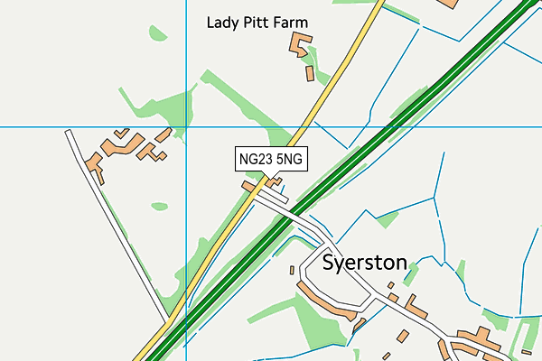 NG23 5NG map - OS VectorMap District (Ordnance Survey) NG23 5NG map - OS VectorMap District (Ordnance Survey)