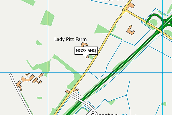 NG23 5NQ map - OS VectorMap District (Ordnance Survey) NG23 5NQ map - OS VectorMap District (Ordnance Survey)