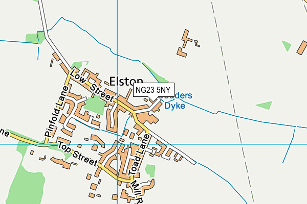 NG23 5NY map - OS VectorMap District (Ordnance Survey) NG23 5NY map - OS VectorMap District (Ordnance Survey)