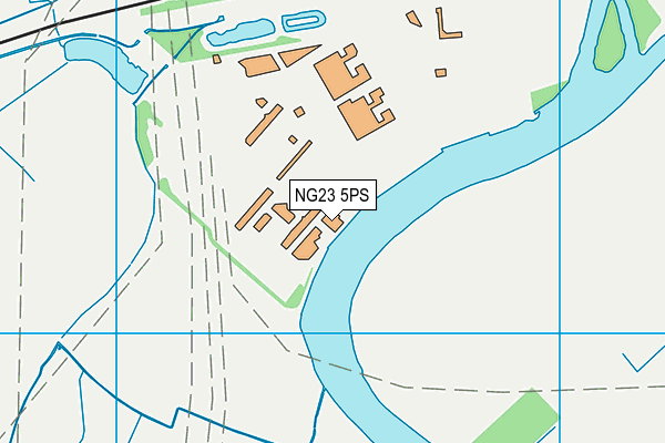NG23 5PS map - OS VectorMap District (Ordnance Survey) NG23 5PS map - OS VectorMap District (Ordnance Survey)