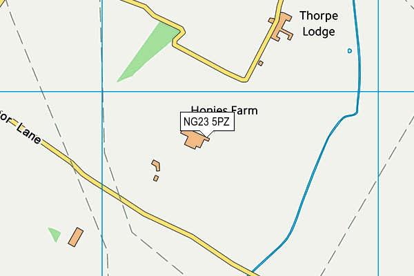 NG23 5PZ map - OS VectorMap District (Ordnance Survey) NG23 5PZ map - OS VectorMap District (Ordnance Survey)