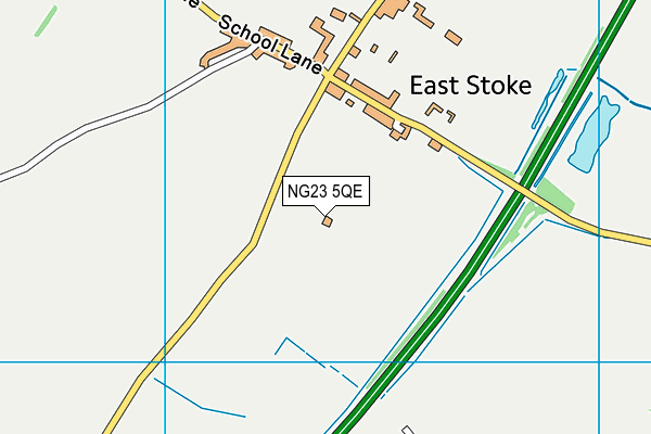 NG23 5QE map - OS VectorMap District (Ordnance Survey)