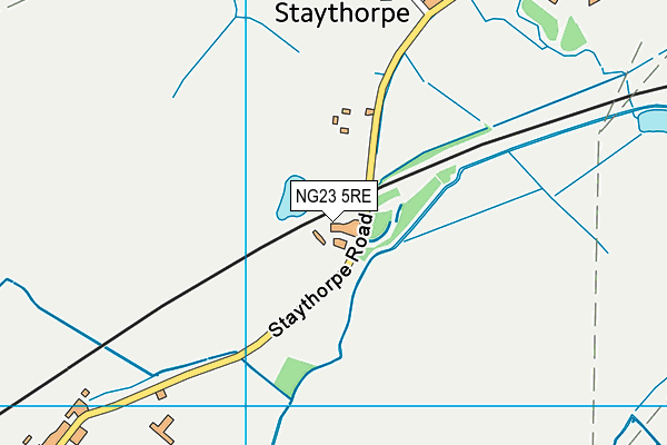 NG23 5RE map - OS VectorMap District (Ordnance Survey) NG23 5RE map - OS VectorMap District (Ordnance Survey)