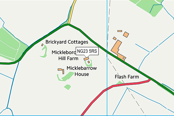 NG23 5RS map - OS VectorMap District (Ordnance Survey) NG23 5RS map - OS VectorMap District (Ordnance Survey)