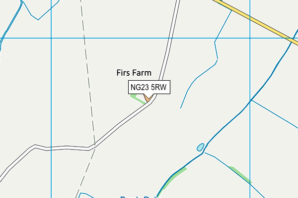 NG23 5RW map - OS VectorMap District (Ordnance Survey) NG23 5RW map - OS VectorMap District (Ordnance Survey)