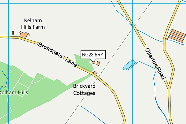 NG23 5RY map - OS VectorMap District (Ordnance Survey) NG23 5RY map - OS VectorMap District (Ordnance Survey)
