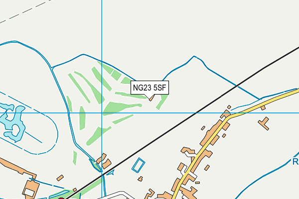NG23 5SF map - OS VectorMap District (Ordnance Survey) NG23 5SF map - OS VectorMap District (Ordnance Survey)