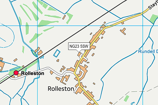 NG23 5SW map - OS VectorMap District (Ordnance Survey) NG23 5SW map - OS VectorMap District (Ordnance Survey)