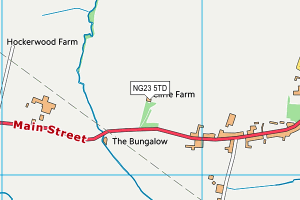 NG23 5TD map - OS VectorMap District (Ordnance Survey) NG23 5TD map - OS VectorMap District (Ordnance Survey)