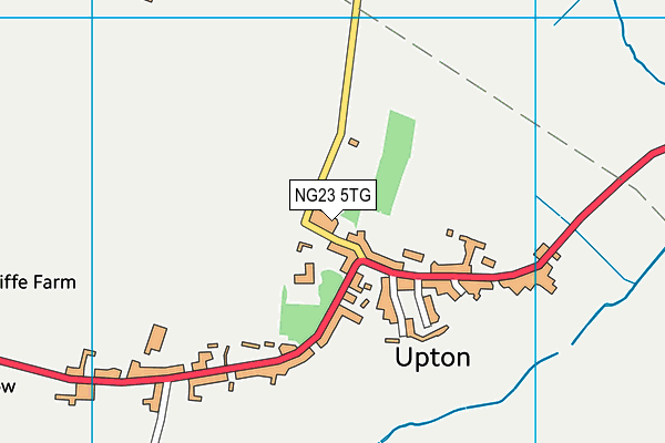 NG23 5TG map - OS VectorMap District (Ordnance Survey)