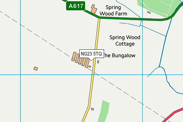 NG23 5TQ map - OS VectorMap District (Ordnance Survey) NG23 5TQ map - OS VectorMap District (Ordnance Survey)