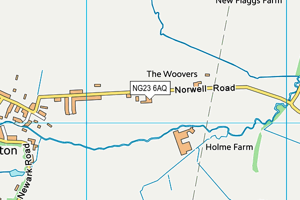 NG23 6AQ map - OS VectorMap District (Ordnance Survey) NG23 6AQ map - OS VectorMap District (Ordnance Survey)