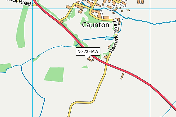 NG23 6AW map - OS VectorMap District (Ordnance Survey) NG23 6AW map - OS VectorMap District (Ordnance Survey)